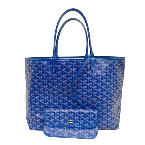 goyard blue st louis tote|Goyard st louis pm size.